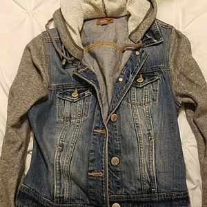 Sweatshirt jean jacket